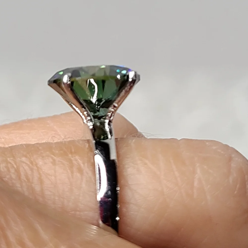 Moissanite 5+ Carat Solitare Ring